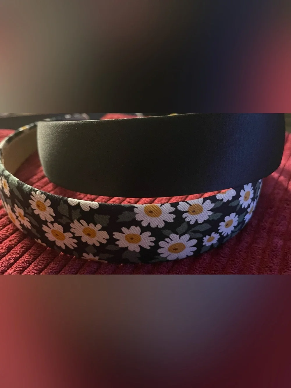 Black and Floral Daisy Headband Set - Women Accessories
